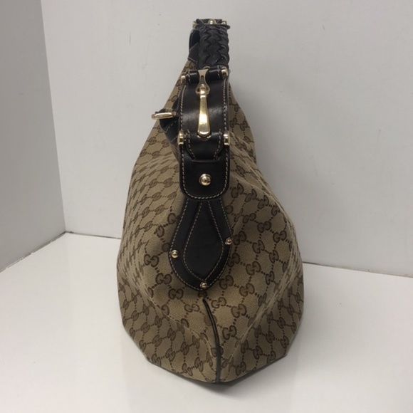Gucci Natural Monogram Canvas Pelham Hobo Bag - Picture 2 of 14